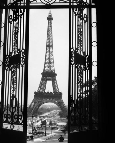 H. Armstrong Roberts 'The Eiffel Tower' Paris Architecture Oversize Silver Gelatin Print Unframed