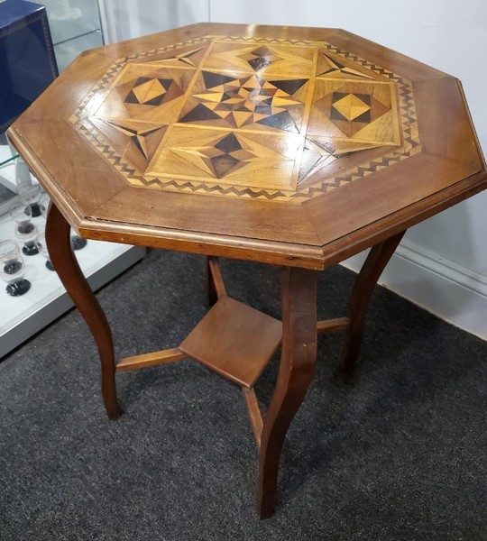 Victorian Parquetry Octagonal Occasional Table C1880