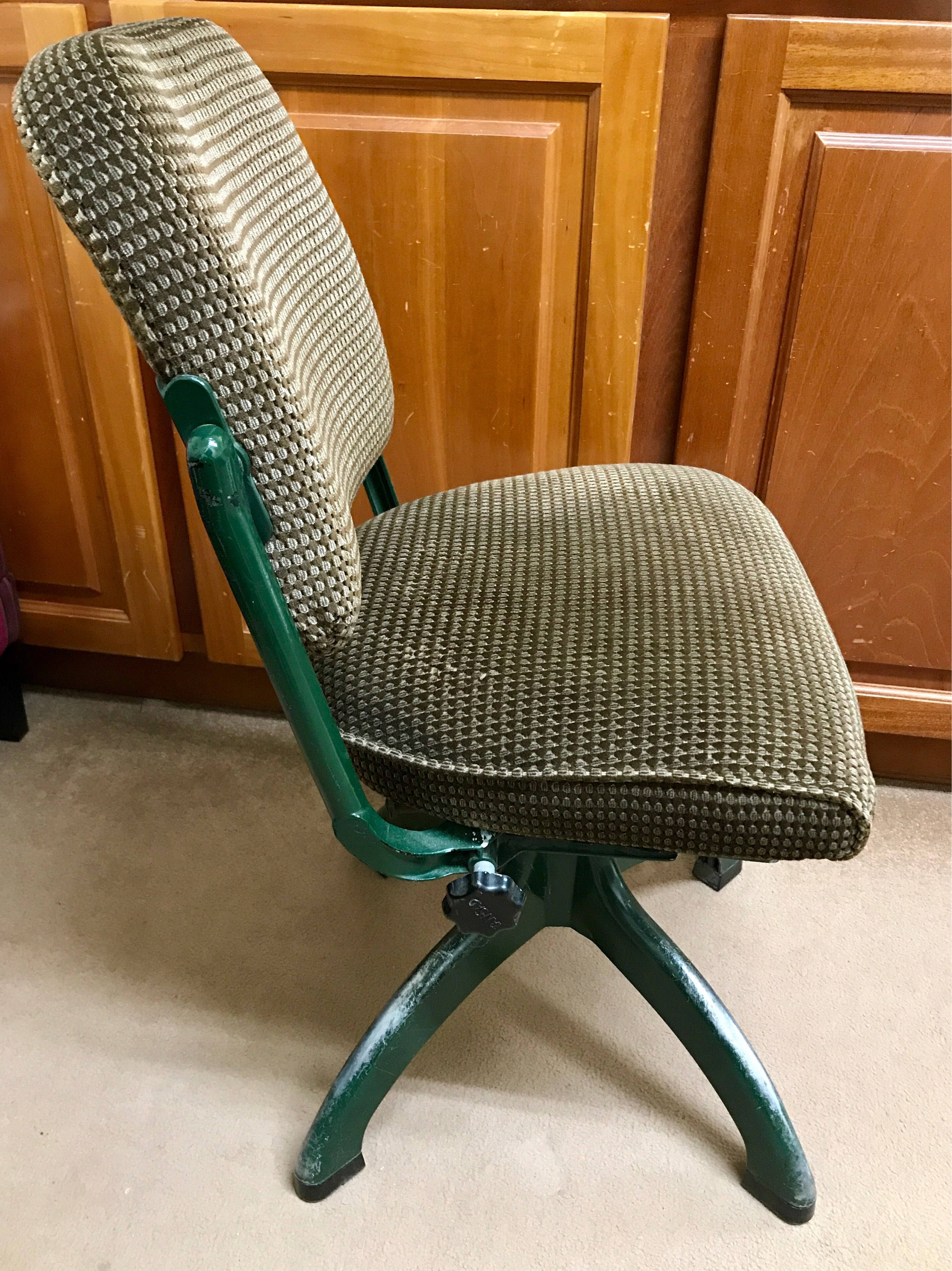 Desk Chair Swivel Office Typist Vintage C1950s Tanstad Furniture