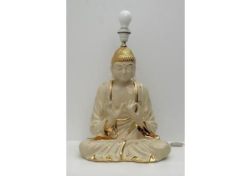 Mid Century Modern Italian Porcelain Buddha Table Lamp By Zanotto, 1970s