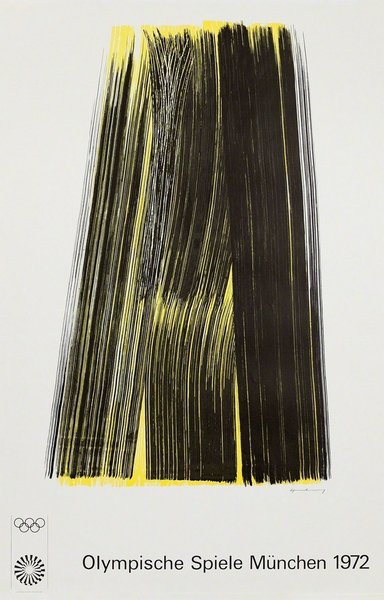Hans Hartung, Composition, 1972, Lithograph