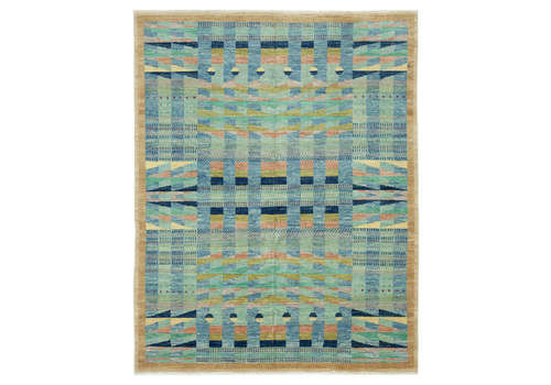 Antique Decorative Blue Oushak Rug