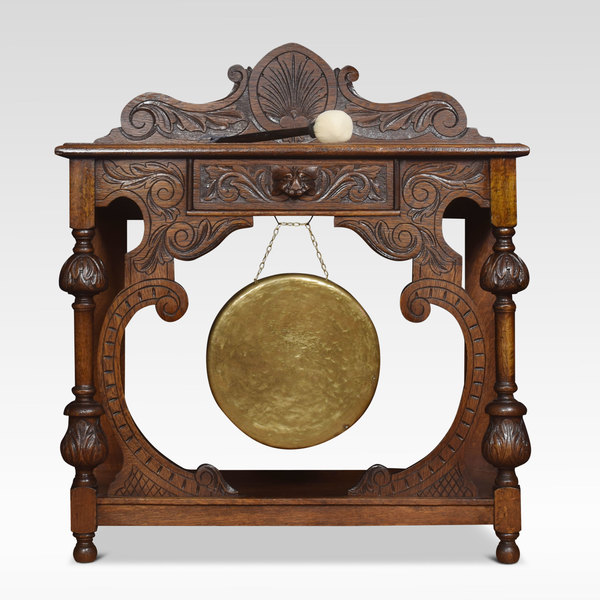 Carved Oak Hall Table
