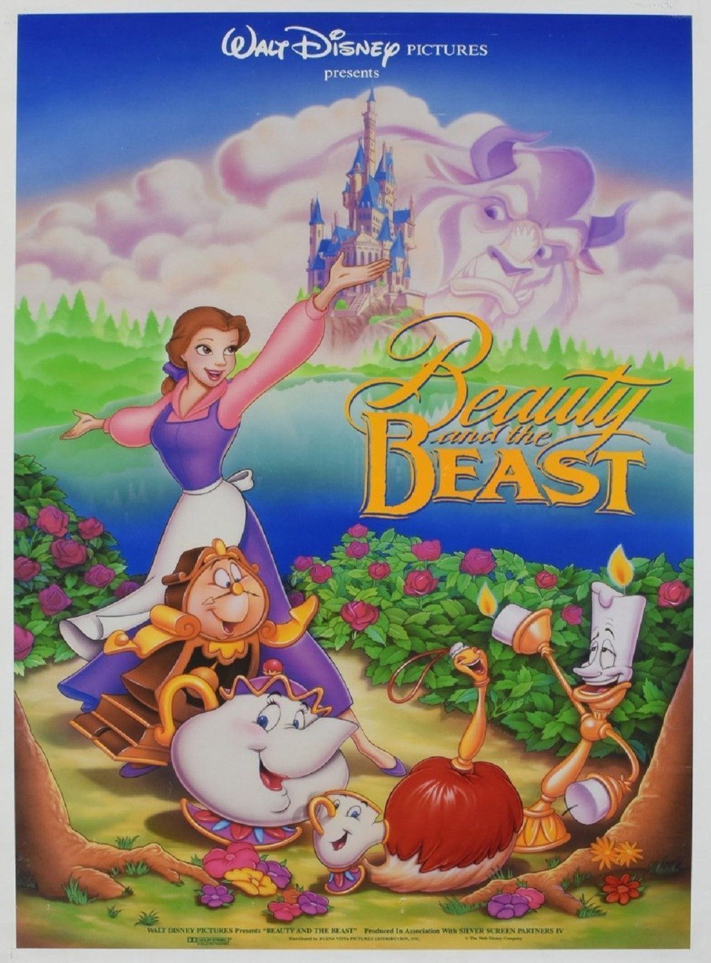 Beauty And The Beast 1991 Original Vintage Poster | Vinterior