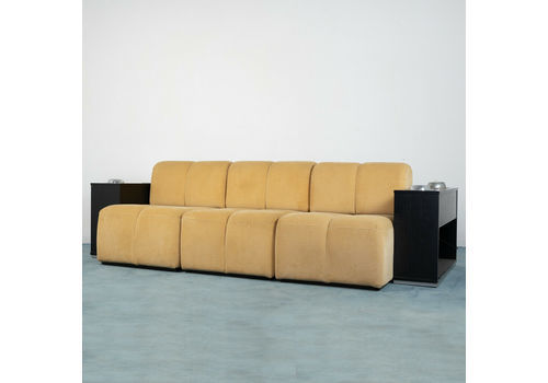 Sofa 3 Modules Lights Bottle Rack 70s Design Modern Vintage
