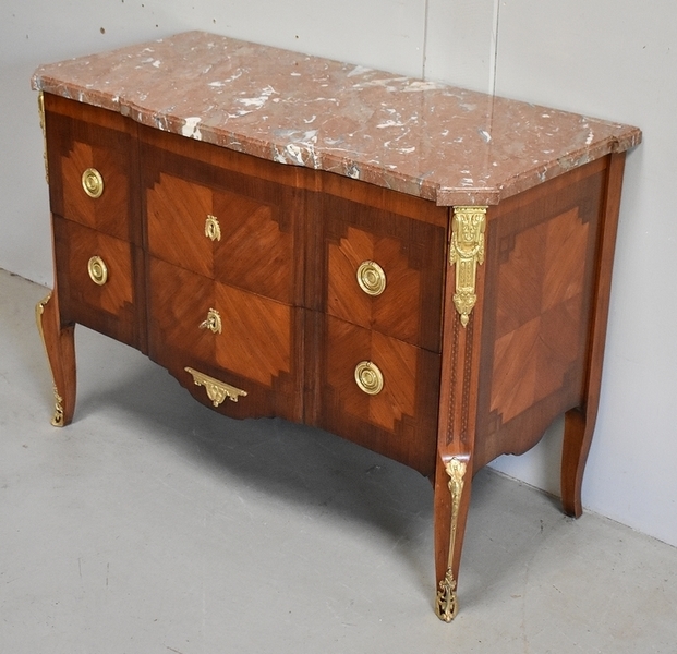 Sauteuse Commode, Louis XV / Louis XVI Transition   2nd Part Of The 19th Century photo for sale