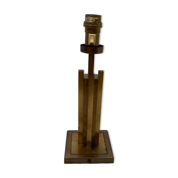 Herda Brass Table Lamp, Dutch, 1970s, In The Style Of Willy Rizzo