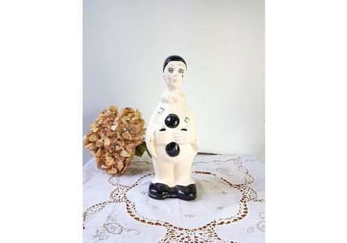 Pierrot Pot For Kitchen Utensils Statuette Pierrot Ceramic Made In France 1950s ~ Kitchen Storage ~ Pierrot Gourmand