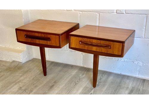 Vintage G Plan Fresco Bedside Tables Midcentury