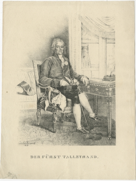 Antique Print Of Charles Maurice De Talleyrand Périgord (C.1880)