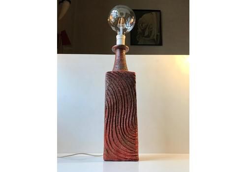 Monumental Scandinavian Stoneware Table Lamp, Ribe