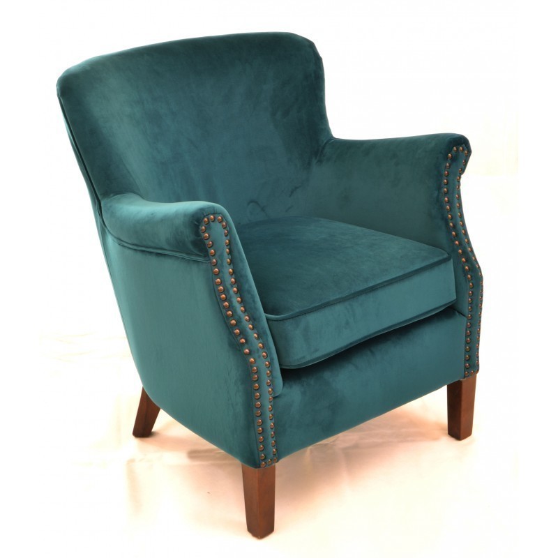 Free Shipping Vintage Styled Teal Blue Turquoise Armchair ...
