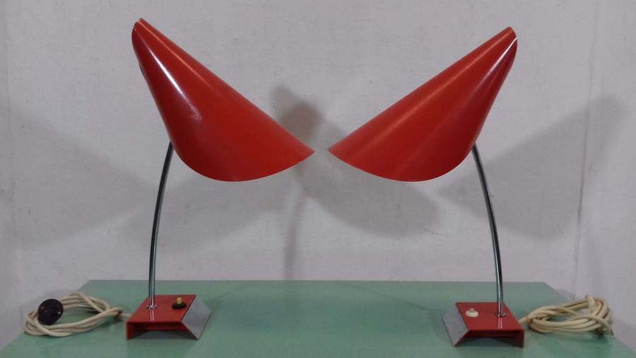 1960 Set Of Table Lamps By Hůrka, Czechoslovakia