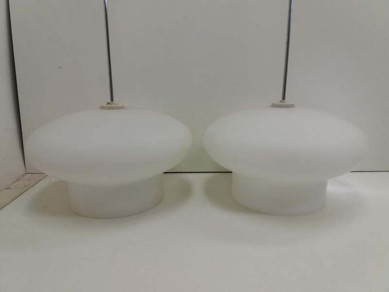 1970 Set Of 2 Chandeliers By Napako, Czechoslovakia