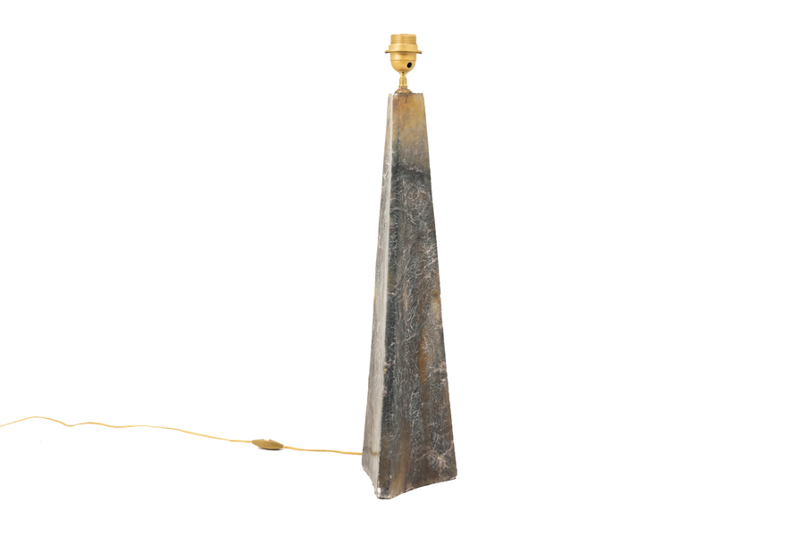 Triangular Shaped Onyx Lamp, 20th Century