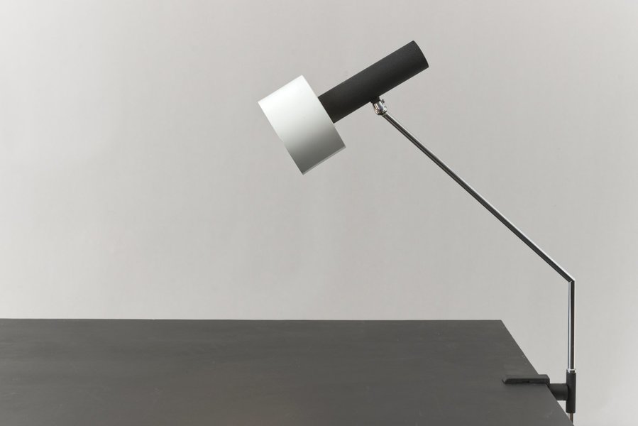 Swiss Table Lamp, 1950s, Chrome