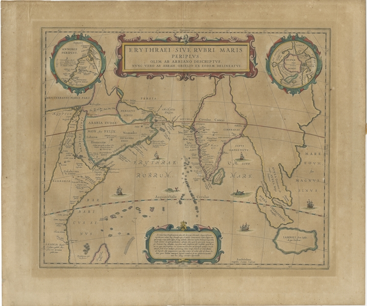 Antique Map Of The Indian Ocean By Janssonius (C.1660)