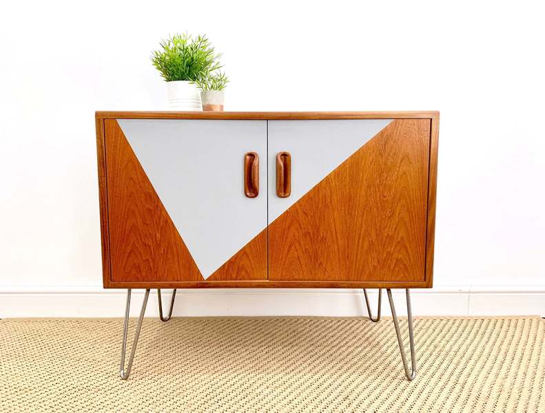 G Plan Teak Media Cupboard, Mid Century G Plan Tv Stand, G Plan Lp