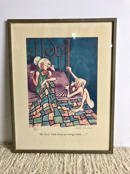 Buck Brown Playboy September 1977 Granny Cartoon Illustration Original