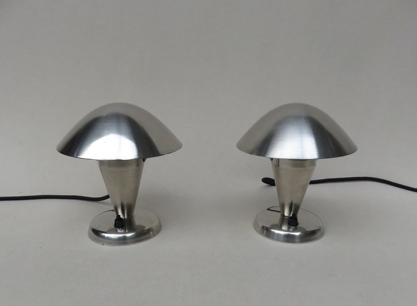 Small Vintage Table Lamps From Napako, 1930s, Set Of 2