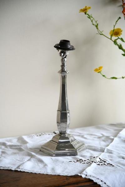 Chrome Table Lamp, Early 20th Century