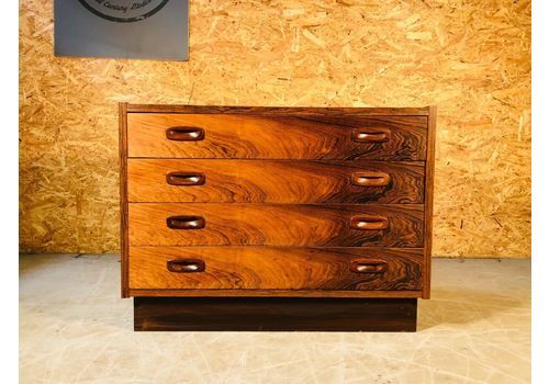 Vintage Danish Mid Century Rosewood Chest Of Drawers 1960s (1)