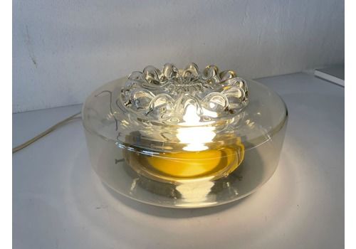 Peill Putzler Smoke Bubble Glass Flush Mount Ceiling Lamp Or Wall Sconce, 1960s, Germany