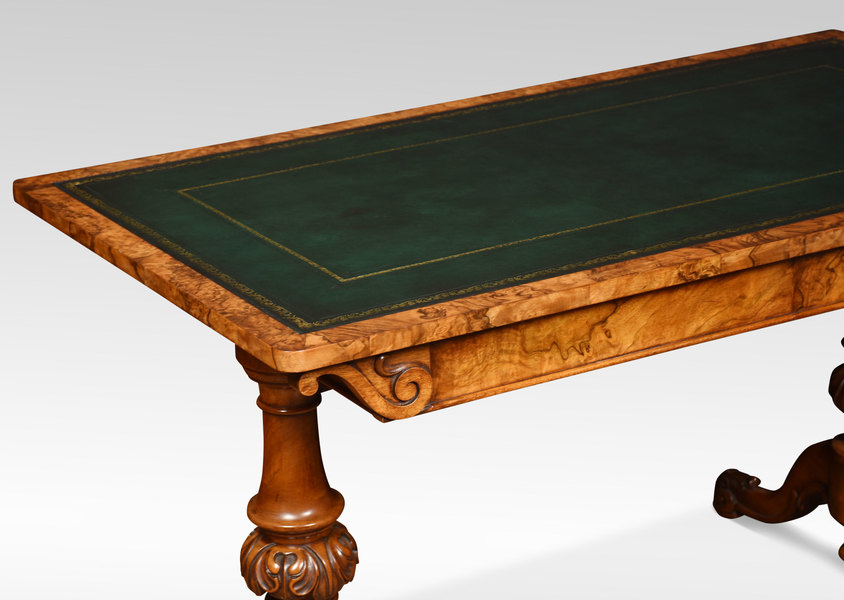 19th Century Walnut Library Table photo furniture