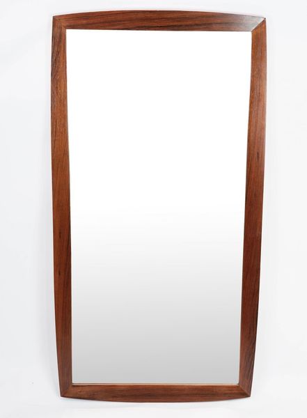 Mirror In Rosewood Of Danish Design From The 1960s