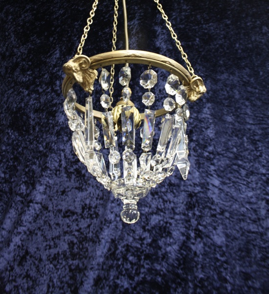 Early 20th Century Chandelier With Ramsheads photo for sale