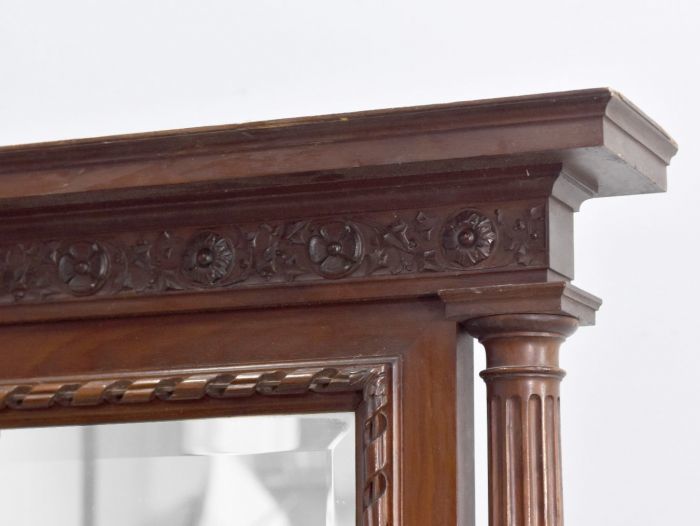 Louis XVI Style Psyche Mirror In Mahogany Circa 1900 photo furniture