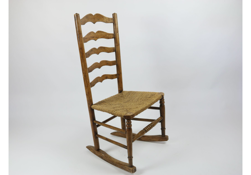 Ladder Back Rush Rocking Chair