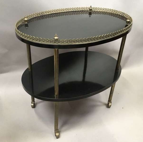 Early C20th Ebonised And Gilt Brass Etagere