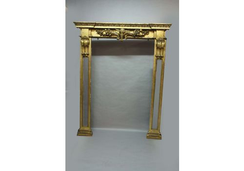 Regency Carved Giltwood Irish Wall Mirror