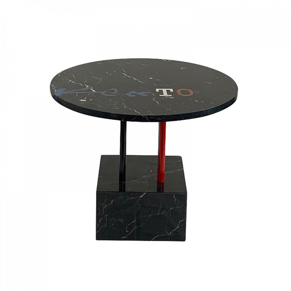 Kleeto Coffee Table By Cleto Munari, Unique Piece With Inlaid Marble