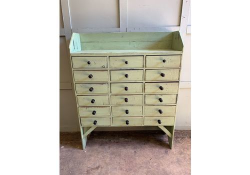 1950s Painted Pine Workshop Drawers