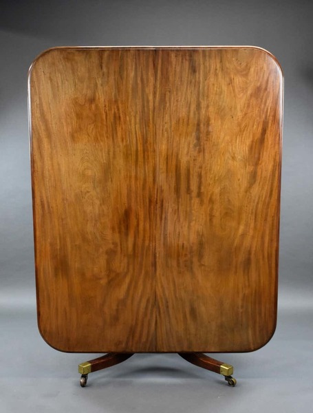 19th Century English Regency Mahogany Dining Table photo furniture