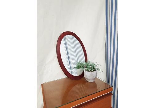 Mid Century Wall Overmantel Mirror Danish Scandi Design Retro 70s