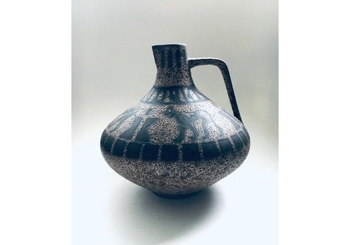 Art Studio Pottery Vase 'Agina' Handarbeit W. Germany 1960's