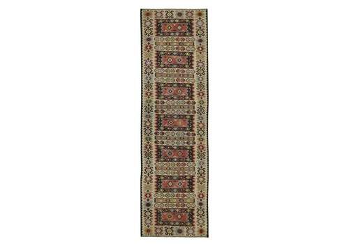 Traditional Sarkoy Kilim Runner Antique Wool Rug Handwoven Geometric Kilim Rug
