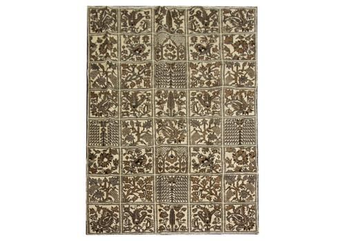 Decorative Vintage Rug, Oak Brown Carpet, Tree Of Life All Over Rugs