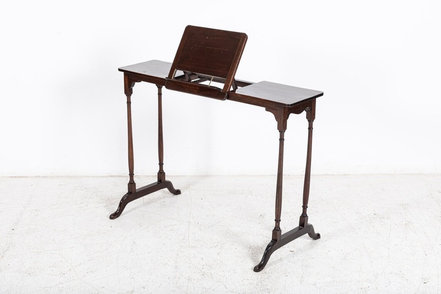 19thc Mahogany Adjustable Reading Table photo for sale