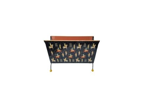 Mid Century Metal Magazine Rack   1950s   Children Room   Polo Game