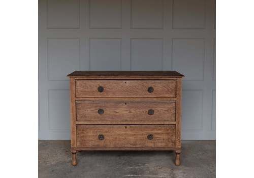 Oak Chest Of Drawers, Mid 20th Century