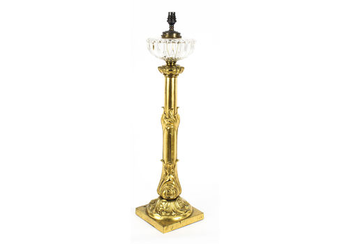 Antique Large William IV Gilt Bronze Lamp C1835 19th Century