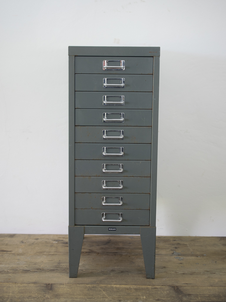 Vintage Metal Filing Cabinet Sisley Vinterior