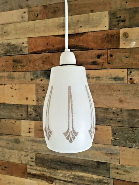 3 Art Nouveau Style 70's Light Lamp Shade Geometrical photo furniture