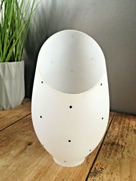 Vintage Retro 60's Angled Polka Dot Lamp Shade For Ceiling Light Sconce 70's photo vinterior