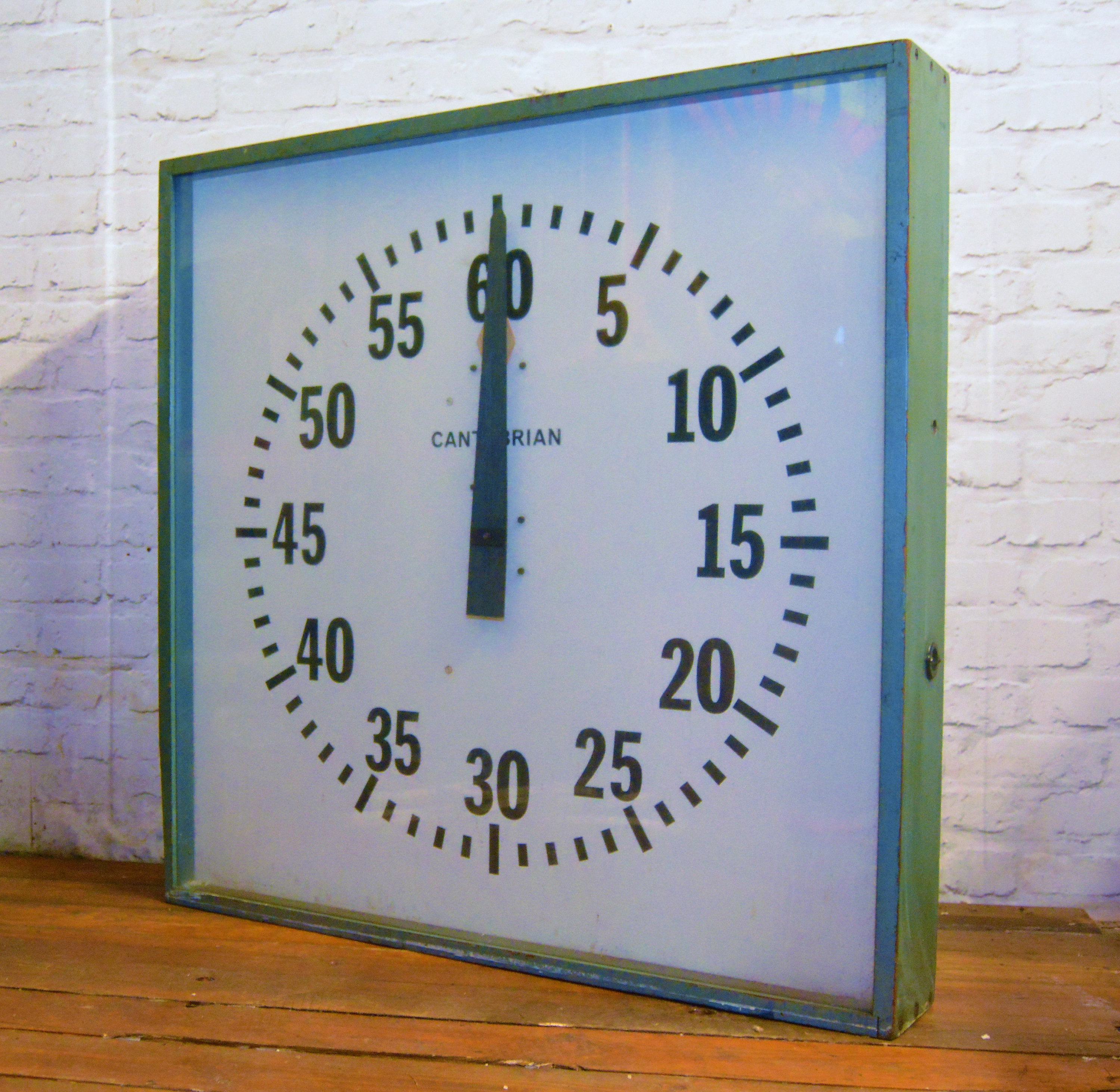 Large Industrial Swimming Pool Clock Wall Vintage Decor Mancave
