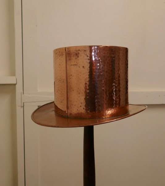 Arts And Crafts Copper Milliners Trade Copper Top Hat